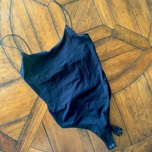 Free People Intimately Black Bodysuit